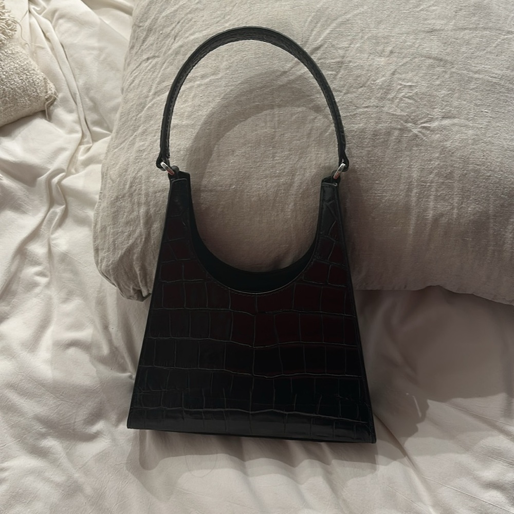 Black leather Staud bag - Picture 2 of 6